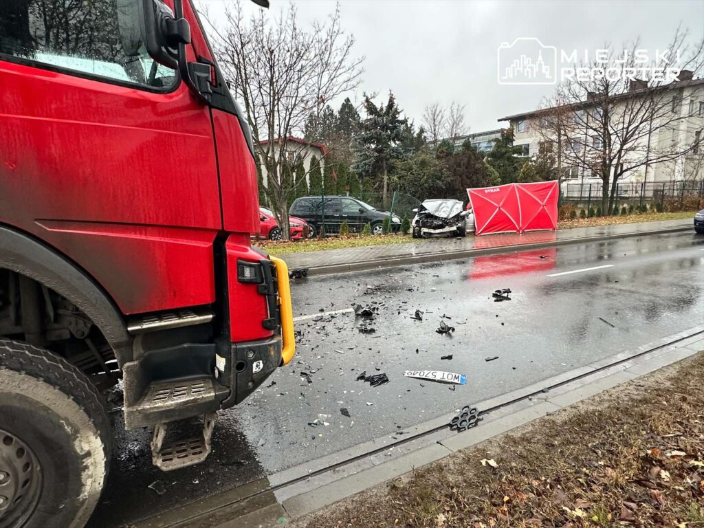 śmiertelny wypadek na Geodetów w Józefosławiu