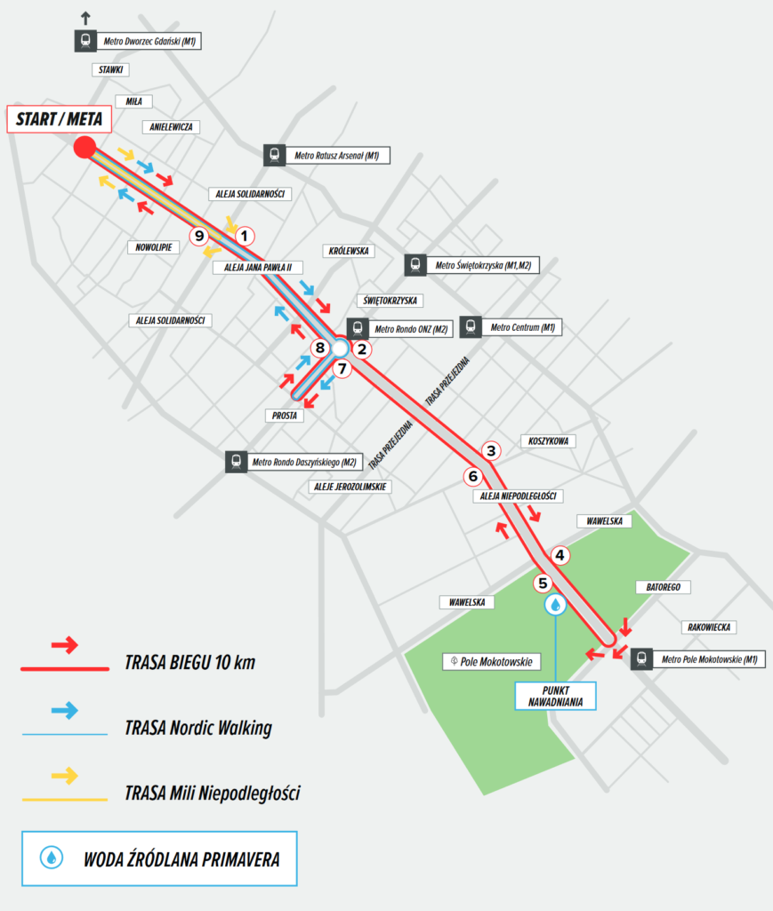 bieg niepodległości 2024 trasa biegu