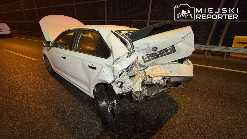 wypadek na autostradzie a2 wezeł pruszków