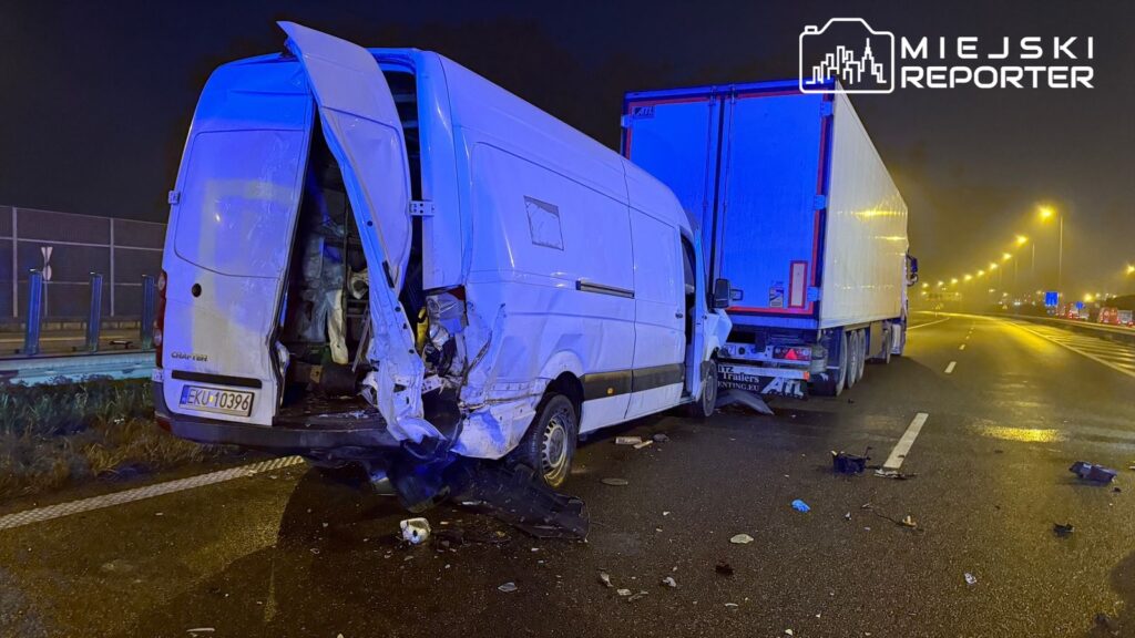 wypadek na autostradzie a2 wezeł pruszków