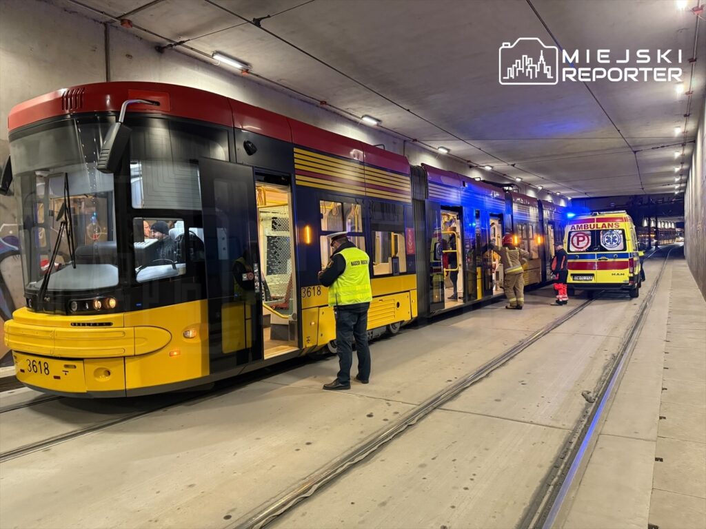 zderzenie tramwajów na Bielanach