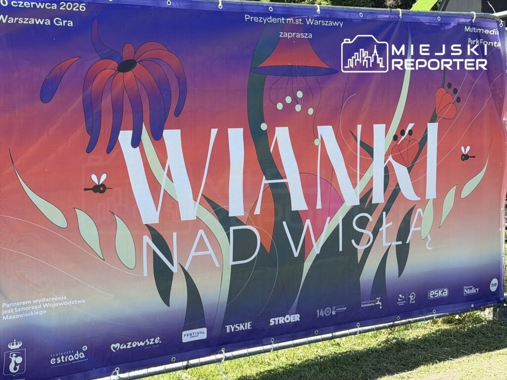 Plakat promujący wydarzenie "Wianki nad Wisłą" z datą 26 czerwca 2026, w kolorowej, kwiatowej grafice.